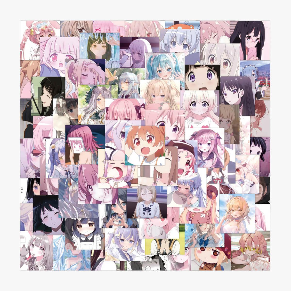 120 Kawaii Anime Girls Stickers - Aesthetic Clothes Shop