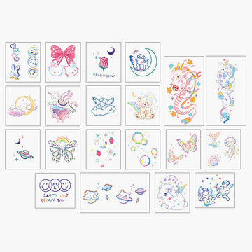 20 Kawaii Harajuku Temporary Tattoos