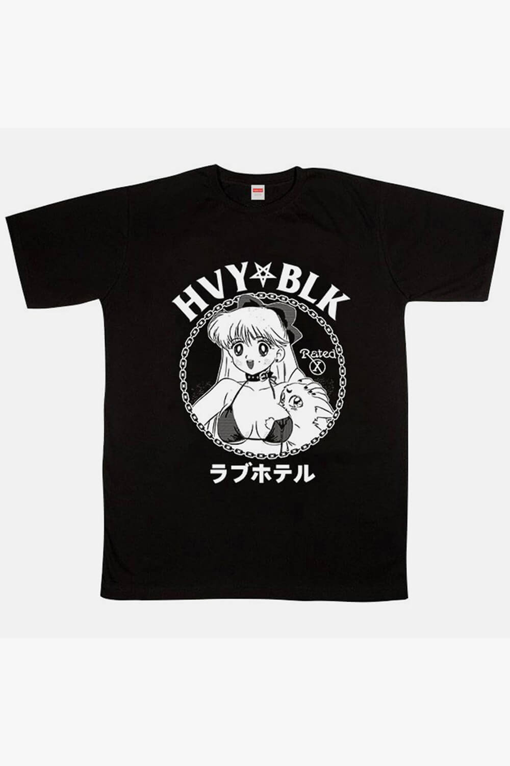 2K Animecore Girl HVY BLK Dark Fashion T-Shirt E-Kids 2K Animecore Girl HVY BLK Dark Fashion T-Shirt E-Kids