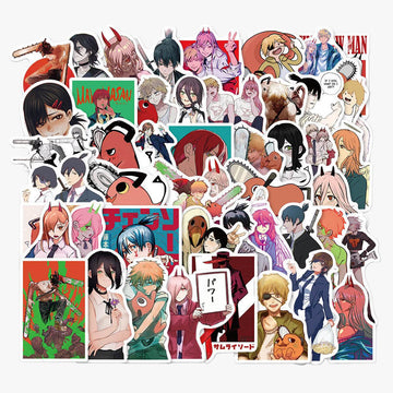 50 Chainsaw Man Stickers Waterproof