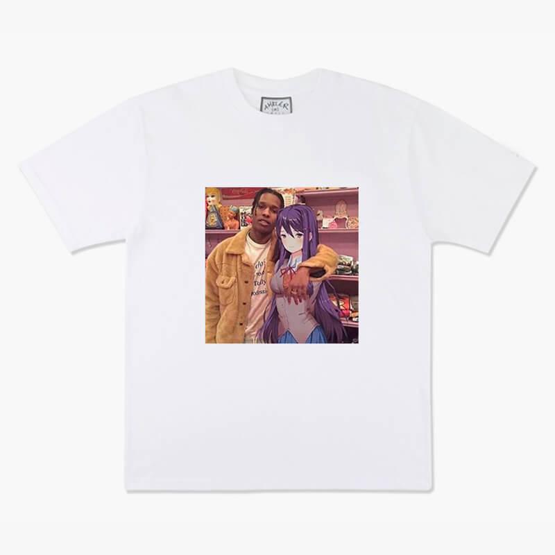 A$AP Rocky and Retro Anime Girl T-Shirt A$AP Rocky and Retro Anime Girl T-Shirt