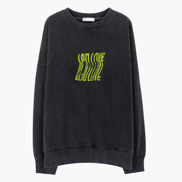 Acid Love Washed Gray Sweatshirt Acid Love Washed Gray Sweatshirt