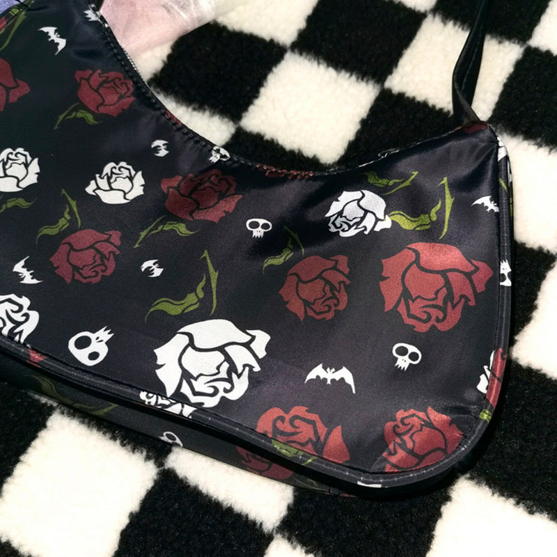 Addamscore Aesthetic Bag Roses and Skulls Addamscore Aesthetic Bag Roses and Skulls