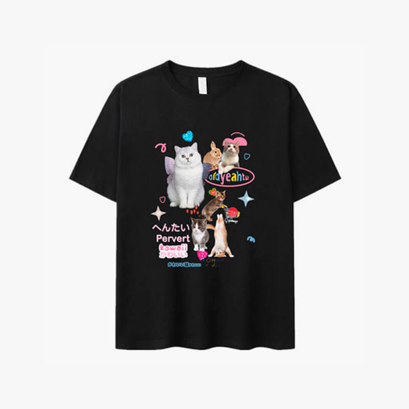 Adorable Cats Collage Aesthetic T-Shirt Adorable Cats Collage Aesthetic T-Shirt
