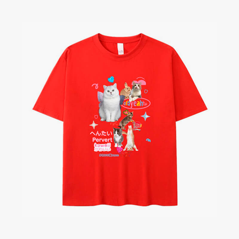 Adorable Cats Collage Aesthetic T-Shirt Adorable Cats Collage Aesthetic T-Shirt