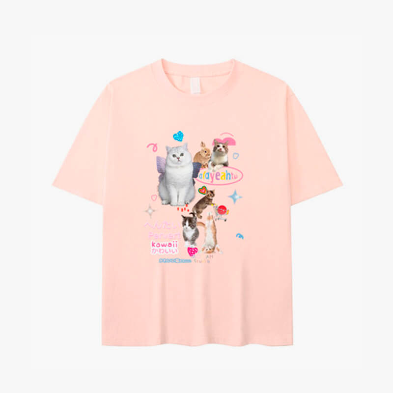 Adorable Cats Collage Aesthetic T-Shirt Adorable Cats Collage Aesthetic T-Shirt
