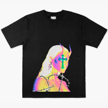Aespacore Aesthetic T-Shirt Succubus Girl  Aespacore Aesthetic T-Shirt Succubus Girl