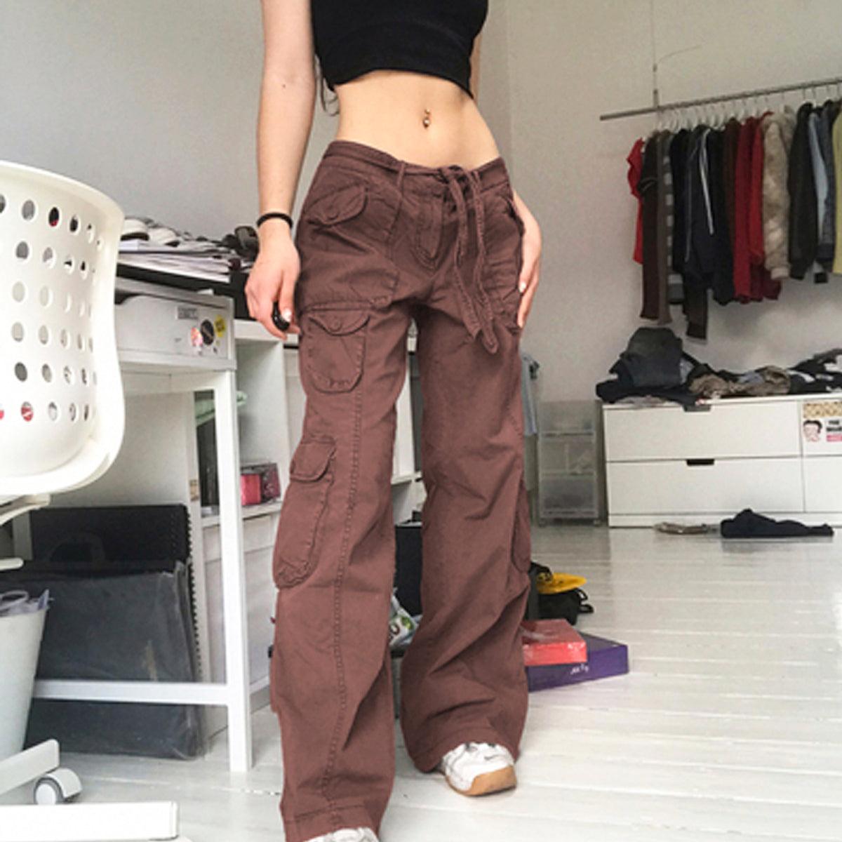 Alt Girl Multi Pocket Gray Wide Pants - Aesthetic Clothes Shop Alt Girl Multi Pocket Gray Wide Pants - Aesthetic Clothes Shop