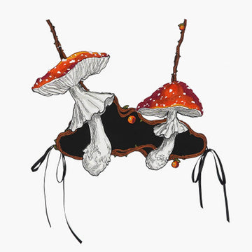 Amanita Mushroom Decorative Vest Top