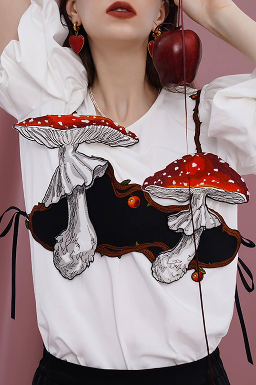 Amanita Mushroom Decorative Vest Top - Aesthetic Clothes Shop