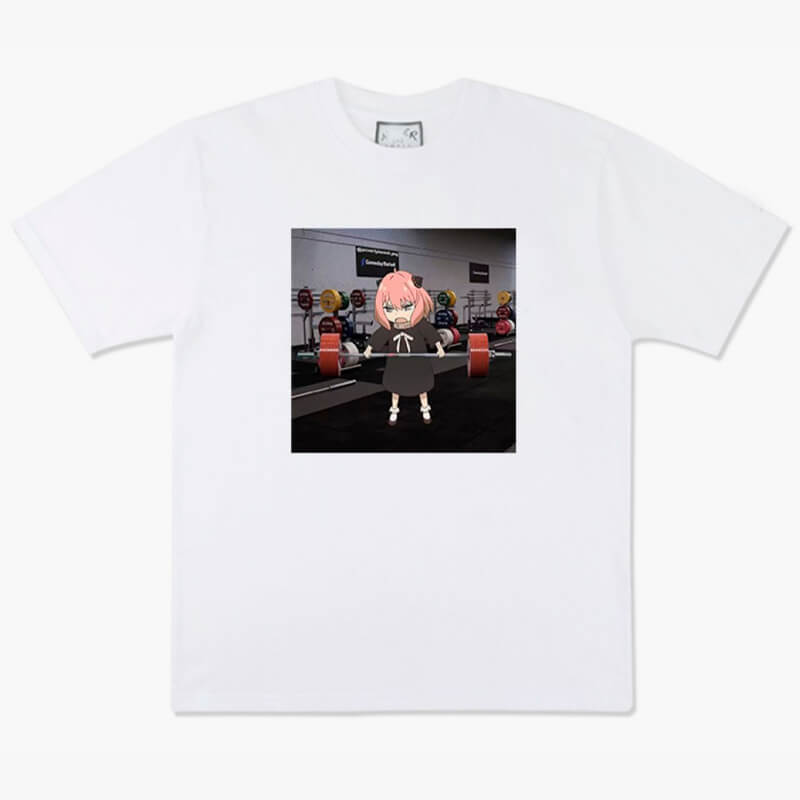 Ania Forger Workout in a Gym Animecore Aesthetic T-Shirt Ania Forger Workout in a Gym Animecore Aesthetic T-Shirt