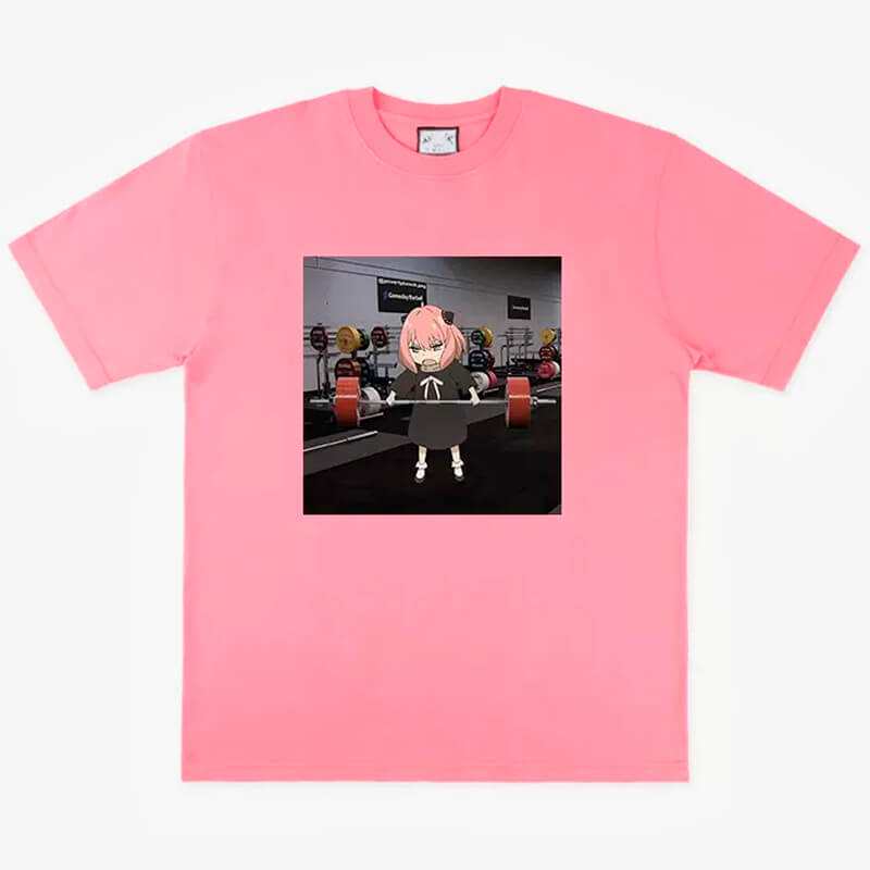 Ania Forger Workout in a Gym Animecore Aesthetic T-Shirt Ania Forger Workout in a Gym Animecore Aesthetic T-Shirt