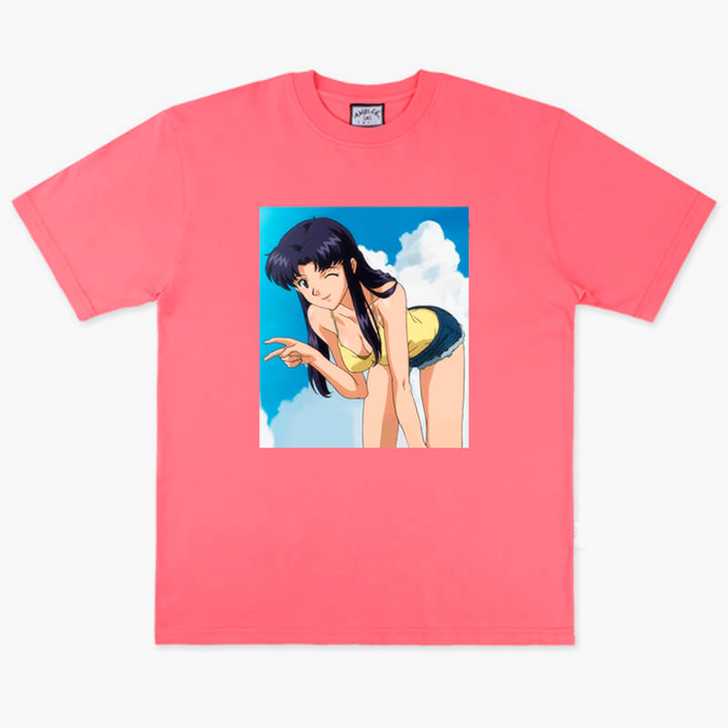 Anime Aesthetic Misato Katsuragi Hot Beach Party T-Shirt Anime Aesthetic Misato Katsuragi Hot Beach Party T-Shirt