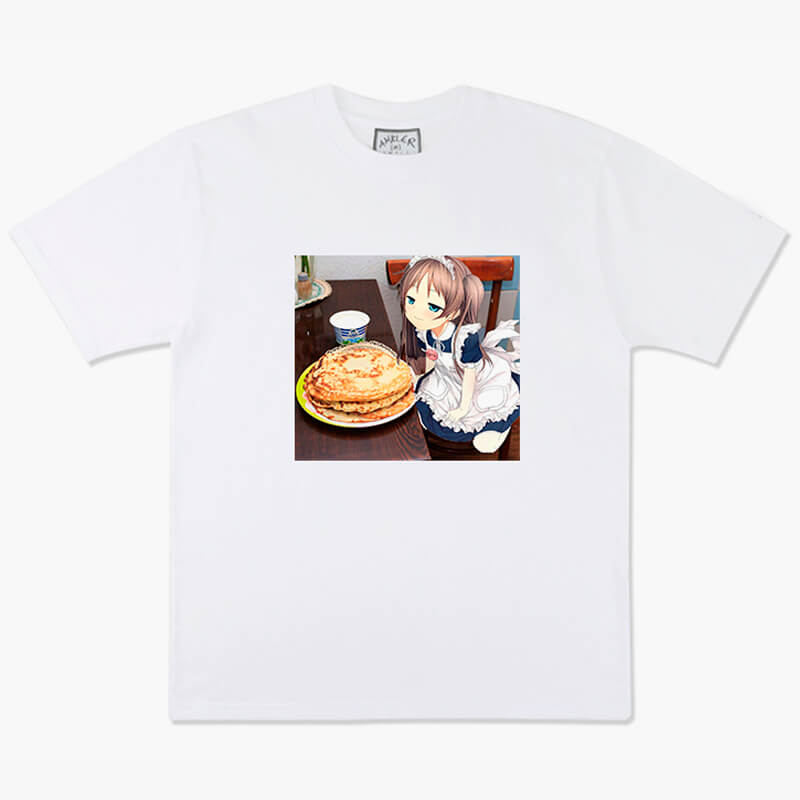 Anime Aesthetic Pancake Cat Neko Anime Girl T-Shirt Anime Aesthetic Pancake Cat Neko Anime Girl T-Shirt