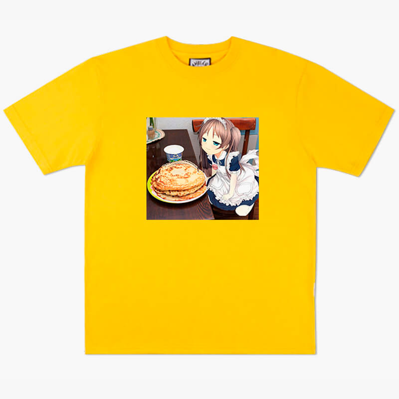 Anime Aesthetic Pancake Cat Neko Anime Girl T-Shirt Anime Aesthetic Pancake Cat Neko Anime Girl T-Shirt