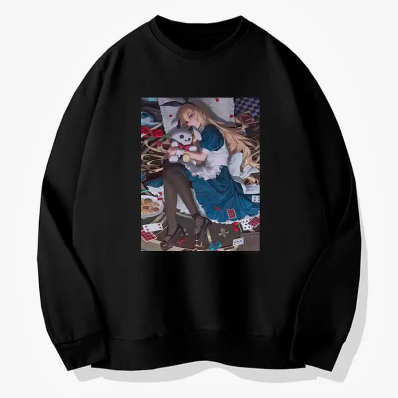 Anime Girl Alice Sweatshirt Animecore Anime Girl Alice Sweatshirt Animecore