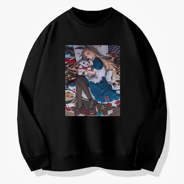 Anime Girl Alice Sweatshirt Animecore Anime Girl Alice Sweatshirt Animecore