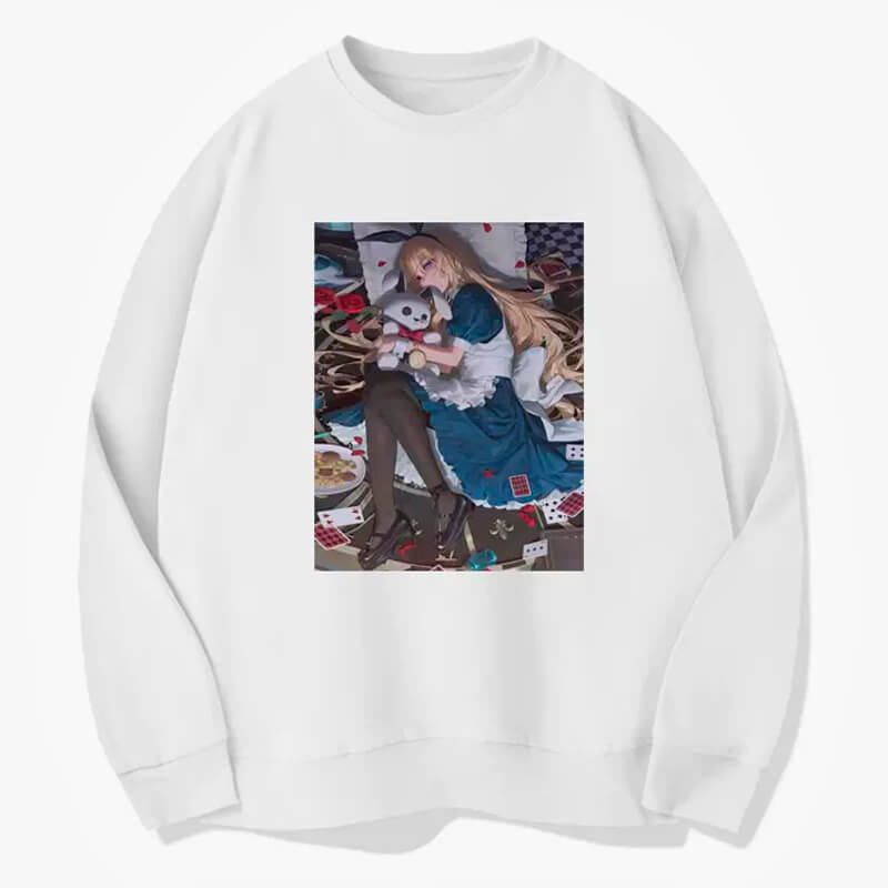 Anime Girl Alice Sweatshirt Animecore Anime Girl Alice Sweatshirt Animecore