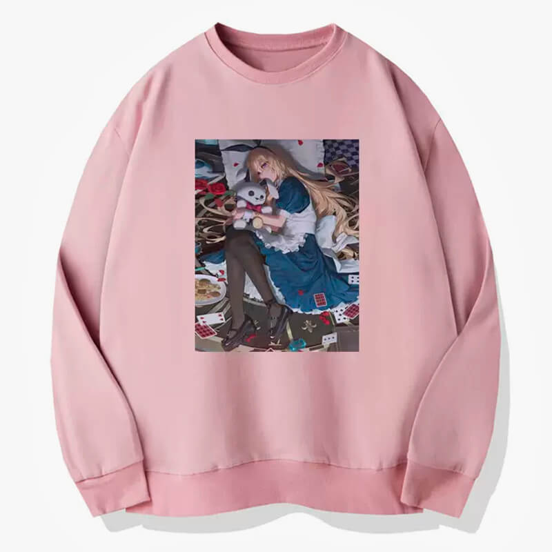 Anime Girl Alice Sweatshirt Animecore Anime Girl Alice Sweatshirt Animecore