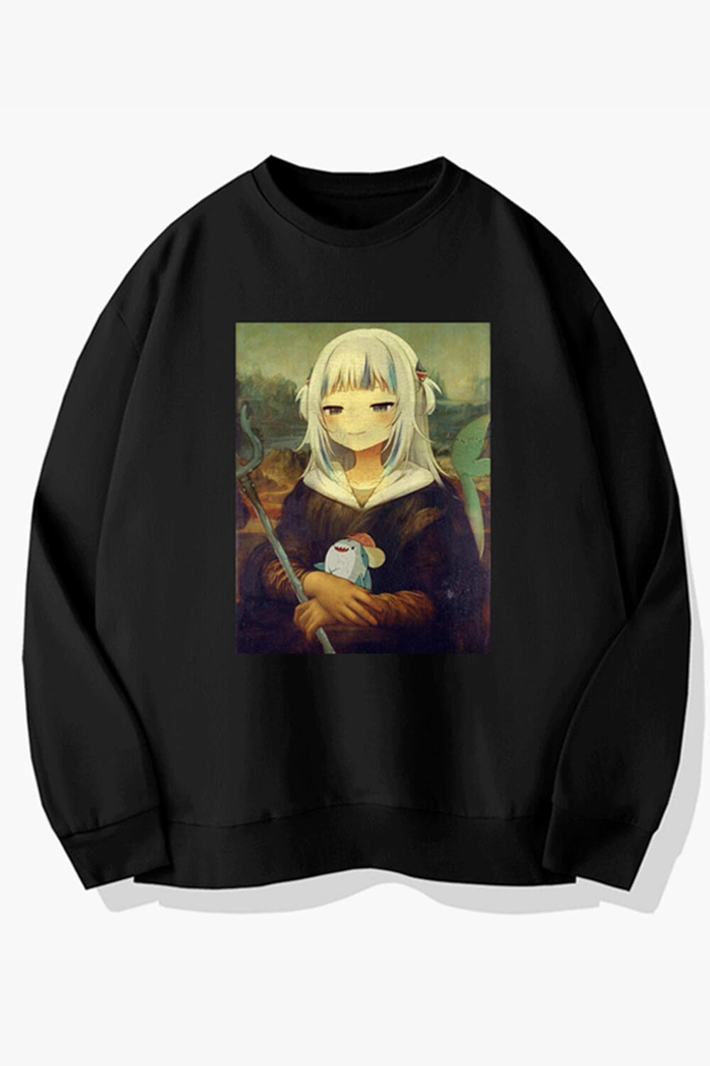 Anime Girl Mona Lisa Animecore Sweatshirt Anime Girl Mona Lisa Animecore Sweatshirt