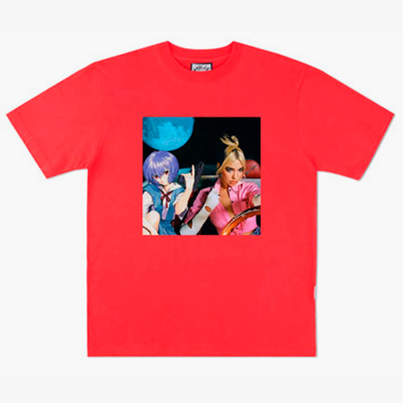 Animecore Aesthetic Rei Ayanami and Dua Lipa T-Shirt Animecore Aesthetic Rei Ayanami and Dua Lipa T-Shirt
