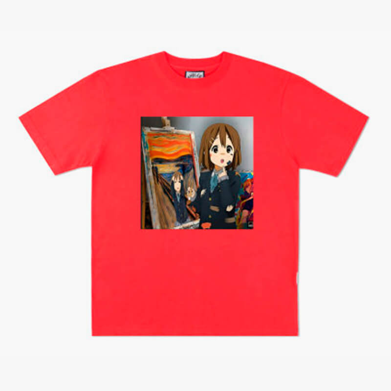 Animecore K-On Yuri Scream Painting T-Shirt Animecore K-On Yuri Scream Painting T-Shirt