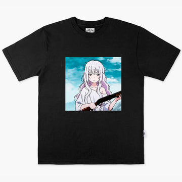 Animecore Kozakura With a Shotgun T-Shirt Otherside Picnic Animecore Kozakura With a Shotgun T-Shirt Otherside Picnic