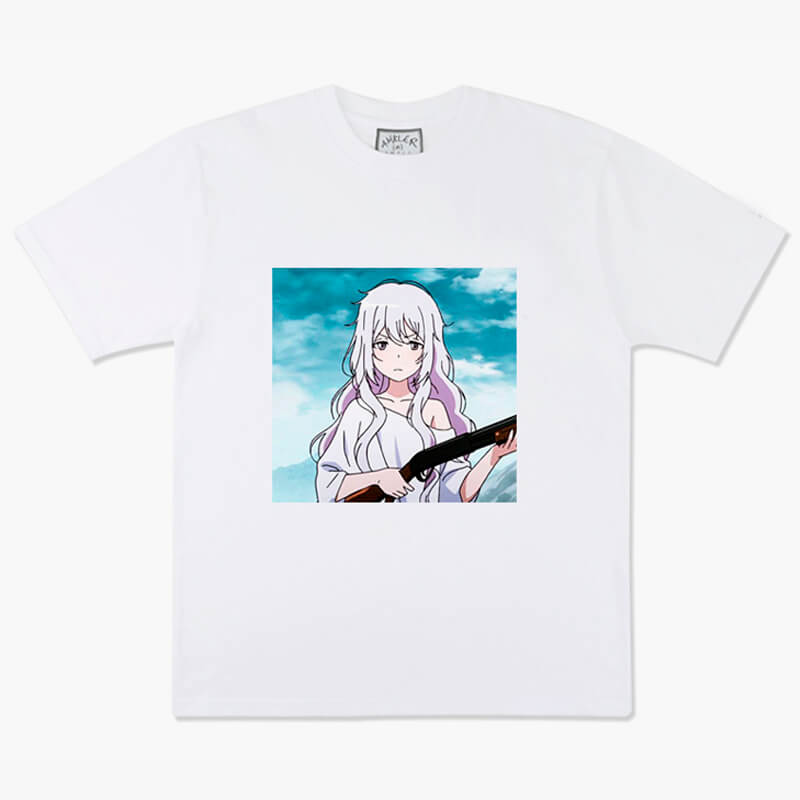 Animecore Kozakura With a Shotgun T-Shirt Otherside Picnic Animecore Kozakura With a Shotgun T-Shirt Otherside Picnic