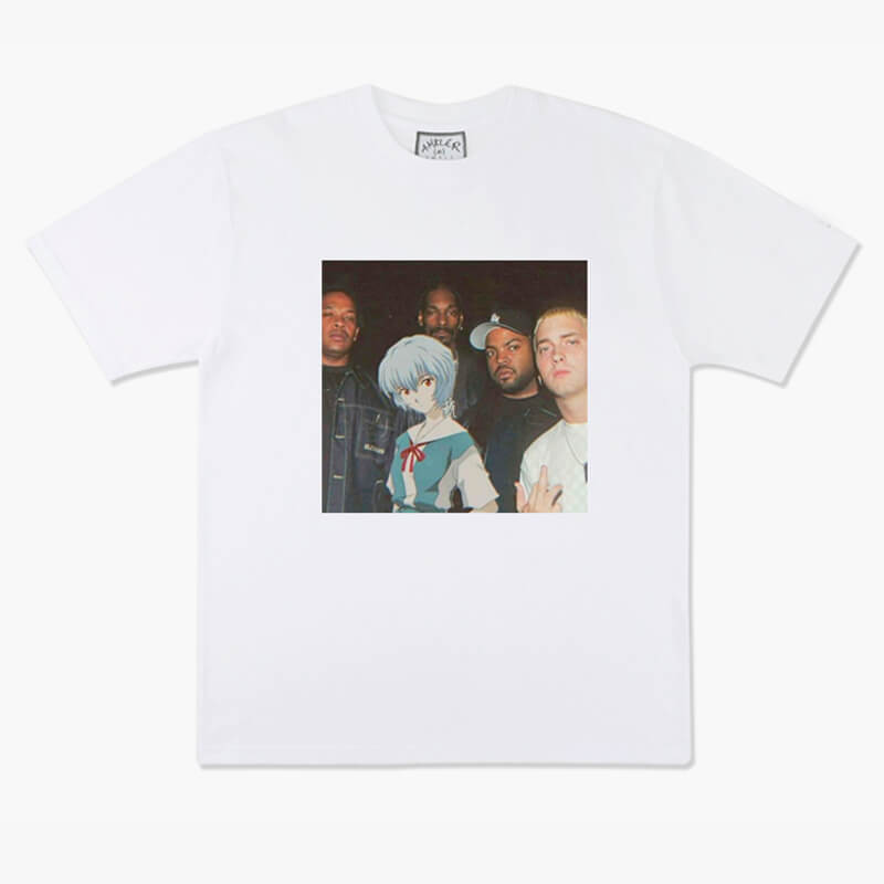 Animecore Rei Ayanami and Eminem Gang T-Shirt Animecore Rei Ayanami and Eminem Gang T-Shirt