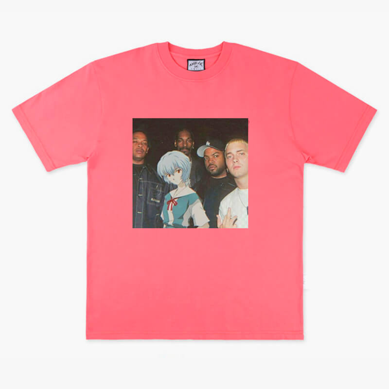 Animecore Rei Ayanami and Eminem Gang T-Shirt Animecore Rei Ayanami and Eminem Gang T-Shirt
