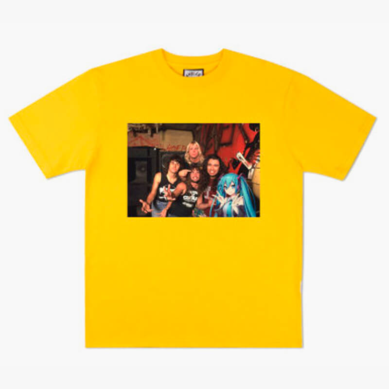 Animecore Thrash Metal Band and Anime Girl T-Shirt Animecore Thrash Metal Band and Anime Girl T-Shirt