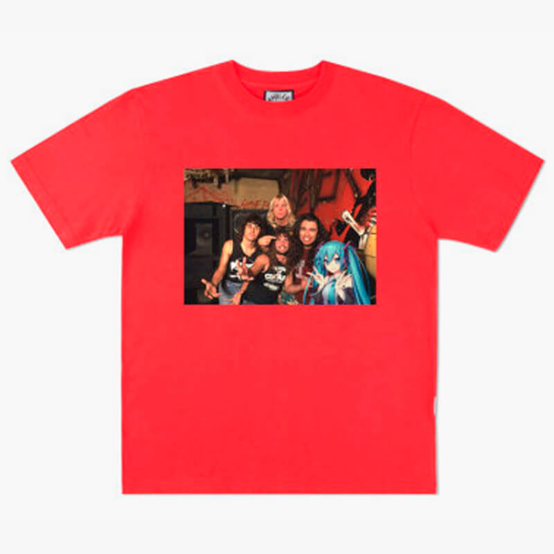 Animecore Thrash Metal Band and Anime Girl T-Shirt Animecore Thrash Metal Band and Anime Girl T-Shirt