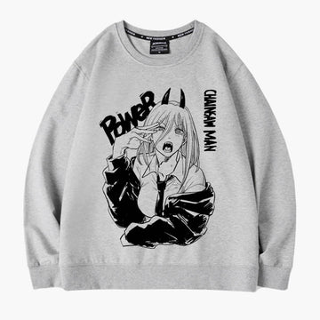 Annoyed Power Chainsaw Man Sweatshirt - Aesthetic Clothes Shop Annoyed Power Chainsaw Man Sweatshirt - Aesthetic Clothes Shop