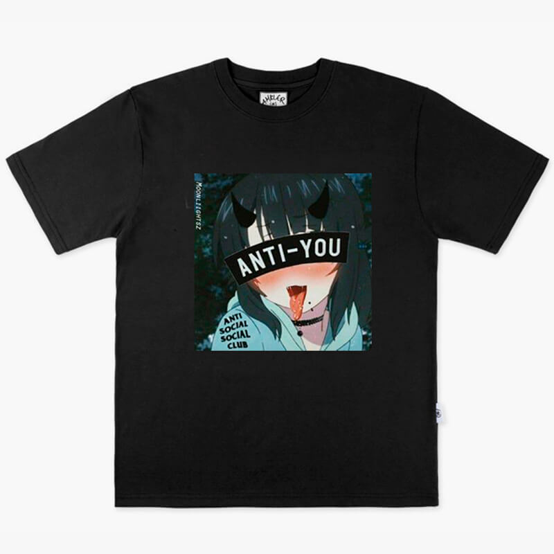 Anti-You Anime Girl T-Shirt Animecore Anti-You Anime Girl T-Shirt Animecore