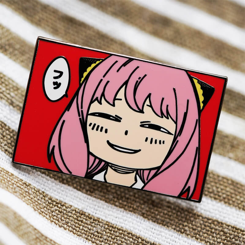 Anya Heh Face Smile Enamel Pin Spy X Family Anya Heh Face Smile Enamel Pin Spy X Family