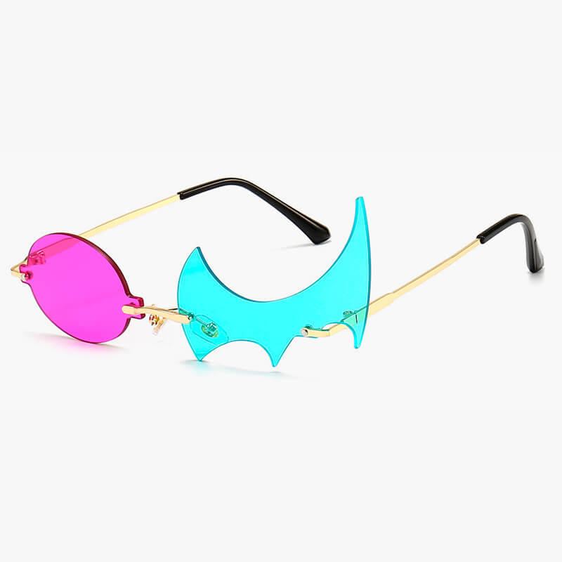 Assymetric Harajuku One Eye Wing Glasses Assymetric Harajuku One Eye Wing Glasses