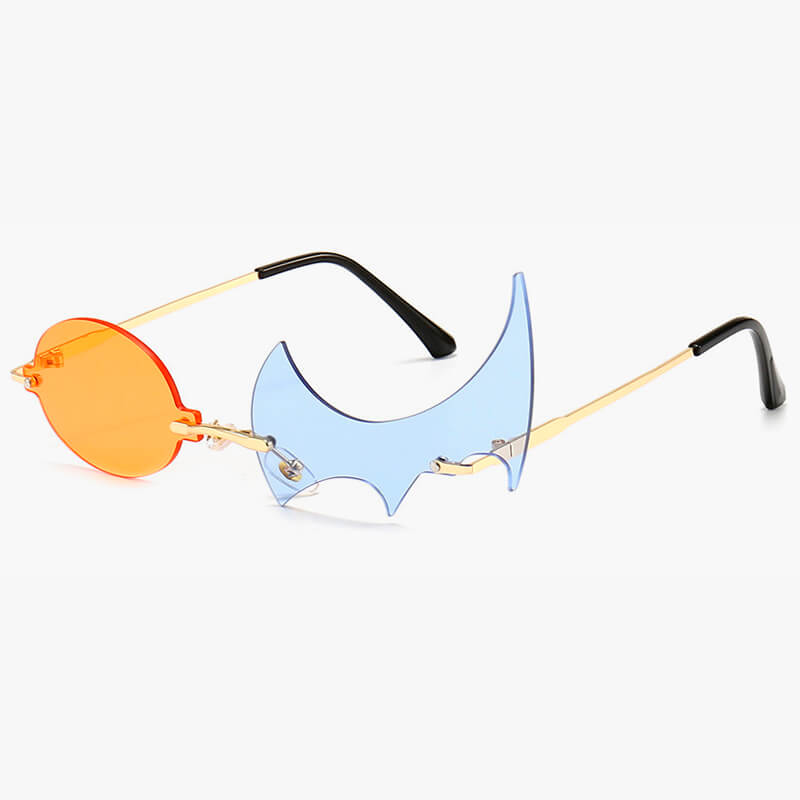 Assymetric Harajuku One Eye Wing Glasses Assymetric Harajuku One Eye Wing Glasses