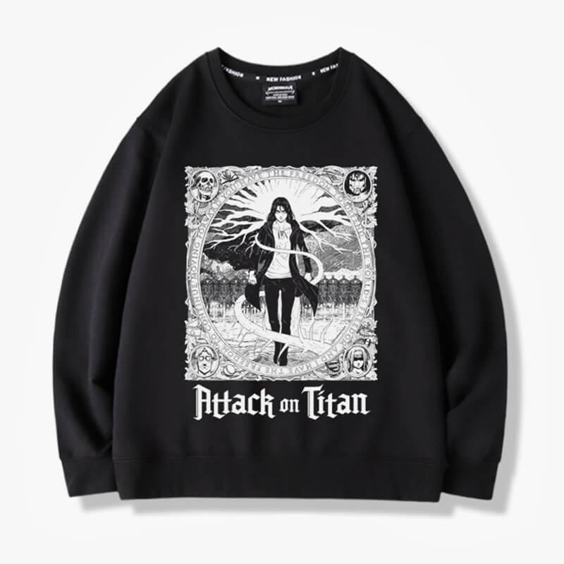 Attack on Titan Eren Yeager Tree of Life Sweatshirt Attack on Titan Eren Yeager Tree of Life Sweatshirt