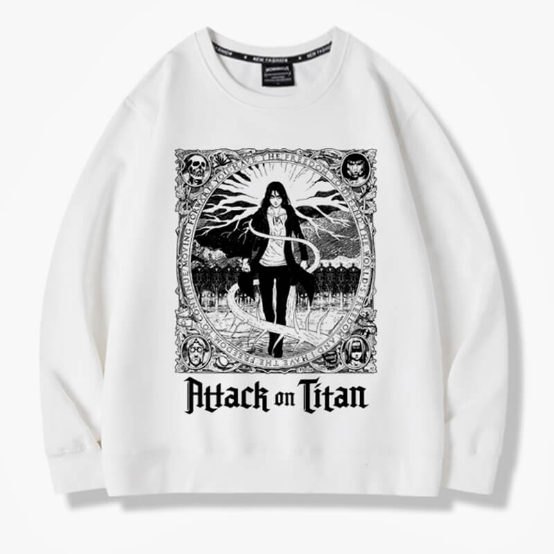 Attack on Titan Eren Yeager Tree of Life Sweatshirt Attack on Titan Eren Yeager Tree of Life Sweatshirt