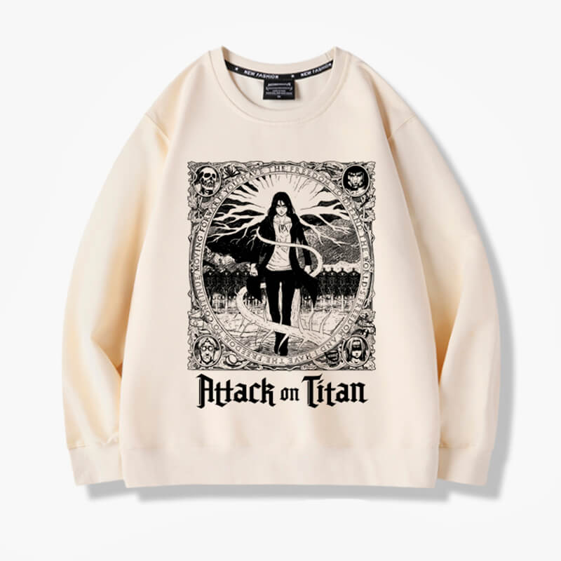 Attack on Titan Eren Yeager Tree of Life Sweatshirt Attack on Titan Eren Yeager Tree of Life Sweatshirt