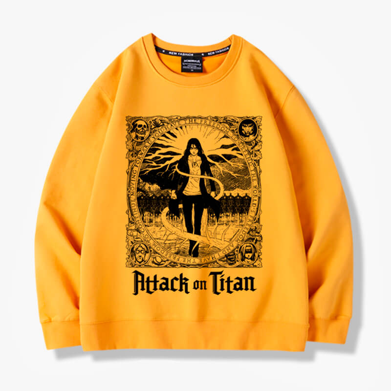Attack on Titan Eren Yeager Tree of Life Sweatshirt Attack on Titan Eren Yeager Tree of Life Sweatshirt