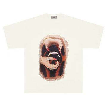 Baddie Aesthetic T-Shirt Golden Dog Tooth And The Rich Baddie Aesthetic T-Shirt Golden Dog Tooth And The Rich