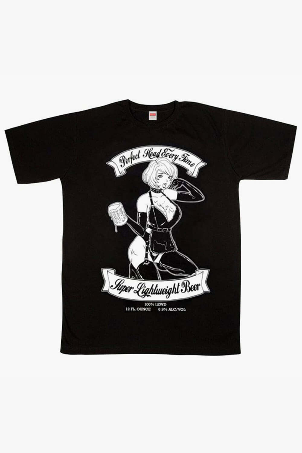 Beer Nymph Anime Girl Dark Style T-Shirt HVY BLK Beer Nymph Anime Girl Dark Style T-Shirt HVY BLK