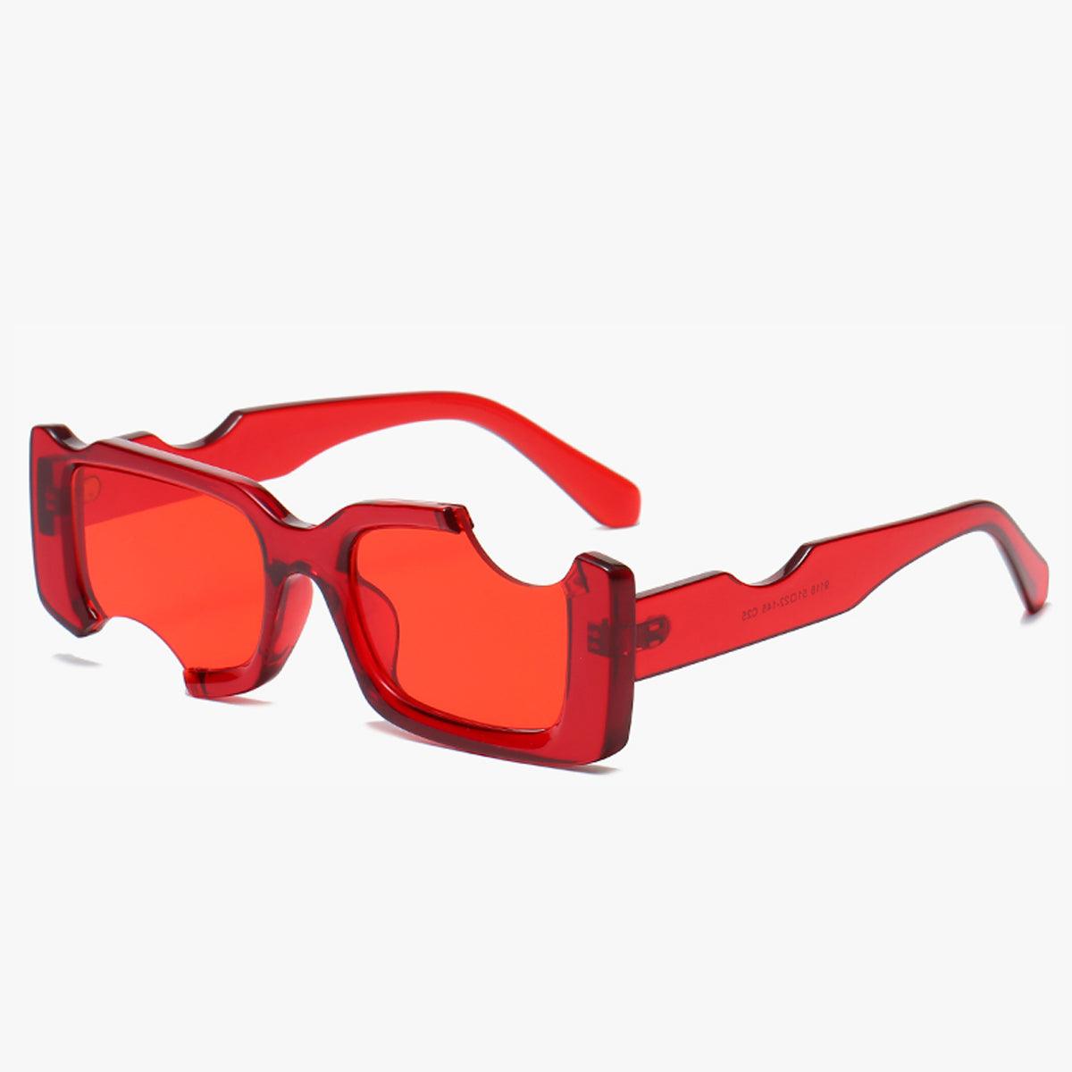 Bite Cuts Concave Glasses Square Frame - Aesthetic Clothes Shop Bite Cuts Concave Glasses Square Frame - Aesthetic Clothes Shop