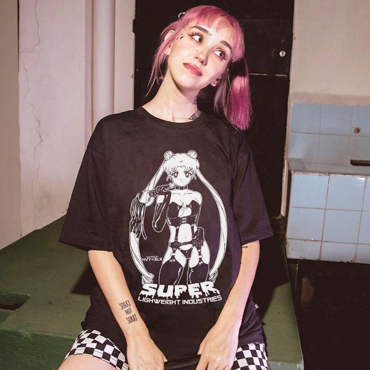 Black EGirl Sailor Moon T-Shirt - Aesthetic Clothes Shop Black EGirl Sailor Moon T-Shirt - Aesthetic Clothes Shop