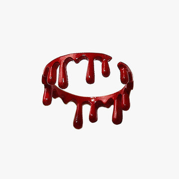 Bleeding Red Blood Ring Halloween Aesthetic