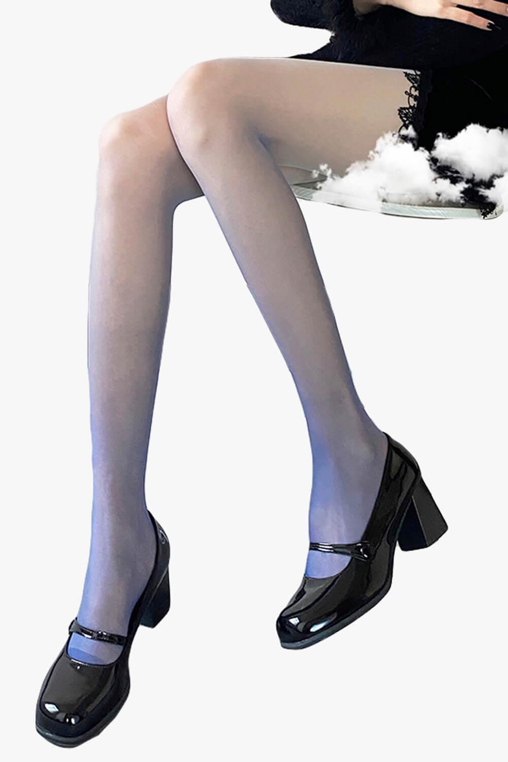 Bottom Gradient Thin Translucent Tights - Aesthetic Clothes Shop Bottom Gradient Thin Translucent Tights - Aesthetic Clothes Shop