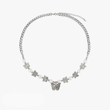 Butterfly Aesthetic Chain Necklace - Aesthetic Clothes Shop Butterfly Aesthetic Chain Necklace - Aesthetic Clothes Shop