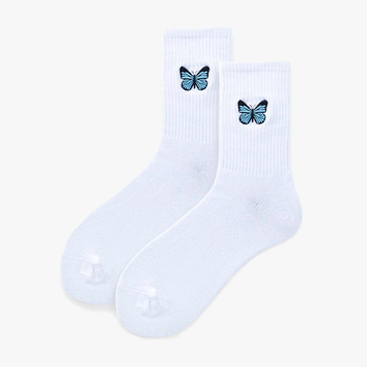 Butterfly Aesthetic Socks High Ankle - Aesthetic Clothes Shop
