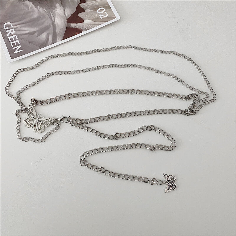 Butterfly Buckle Chain Belt Butterfly Buckle Chain Belt
